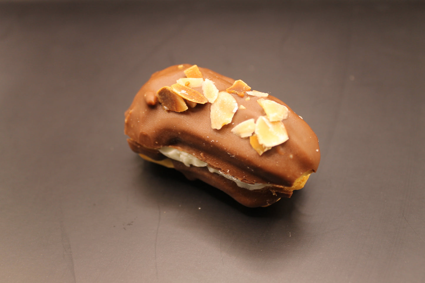 Caramel & Almond Eclair