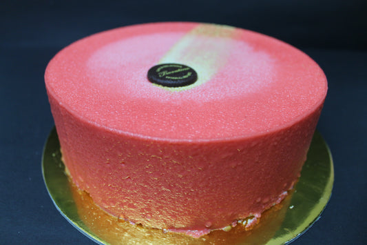 Pannacotta & Raspberry Mousse Cake