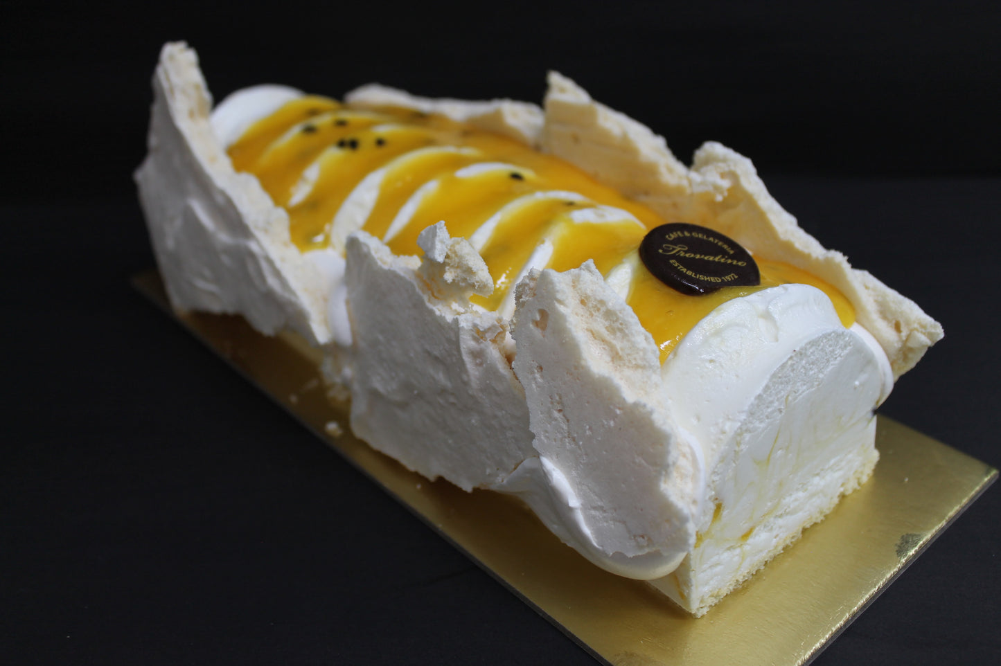 Passionfruit Pavlova Gelato Log