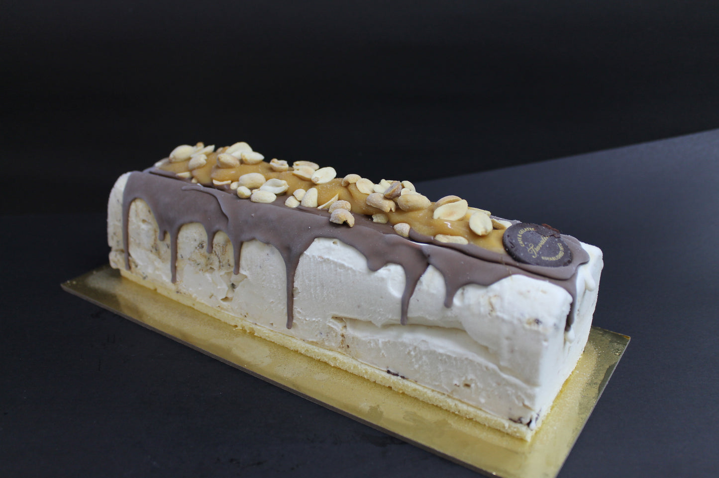 Snickers Gelato Log